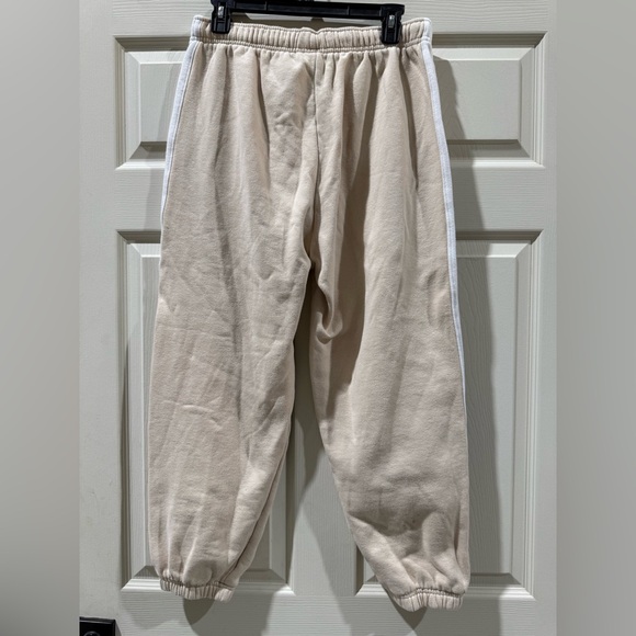 Beige Joggers with White Stripes - Picture 6 of 8